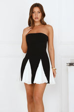 Midnight Upload Strapless Mini Dress