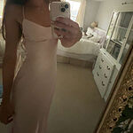 HELLO MOLLY The Samara Satin Maxi Dress Pearl