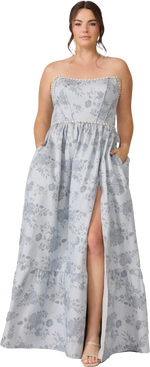 Ellapink Luxe Jacquard Dress | Made To Order