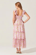 Midsummer Floral Tiered Maxi Dress