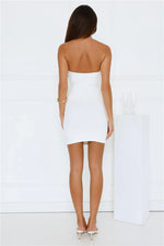 Ocean's Little Secrets Strapless Mini Dress White