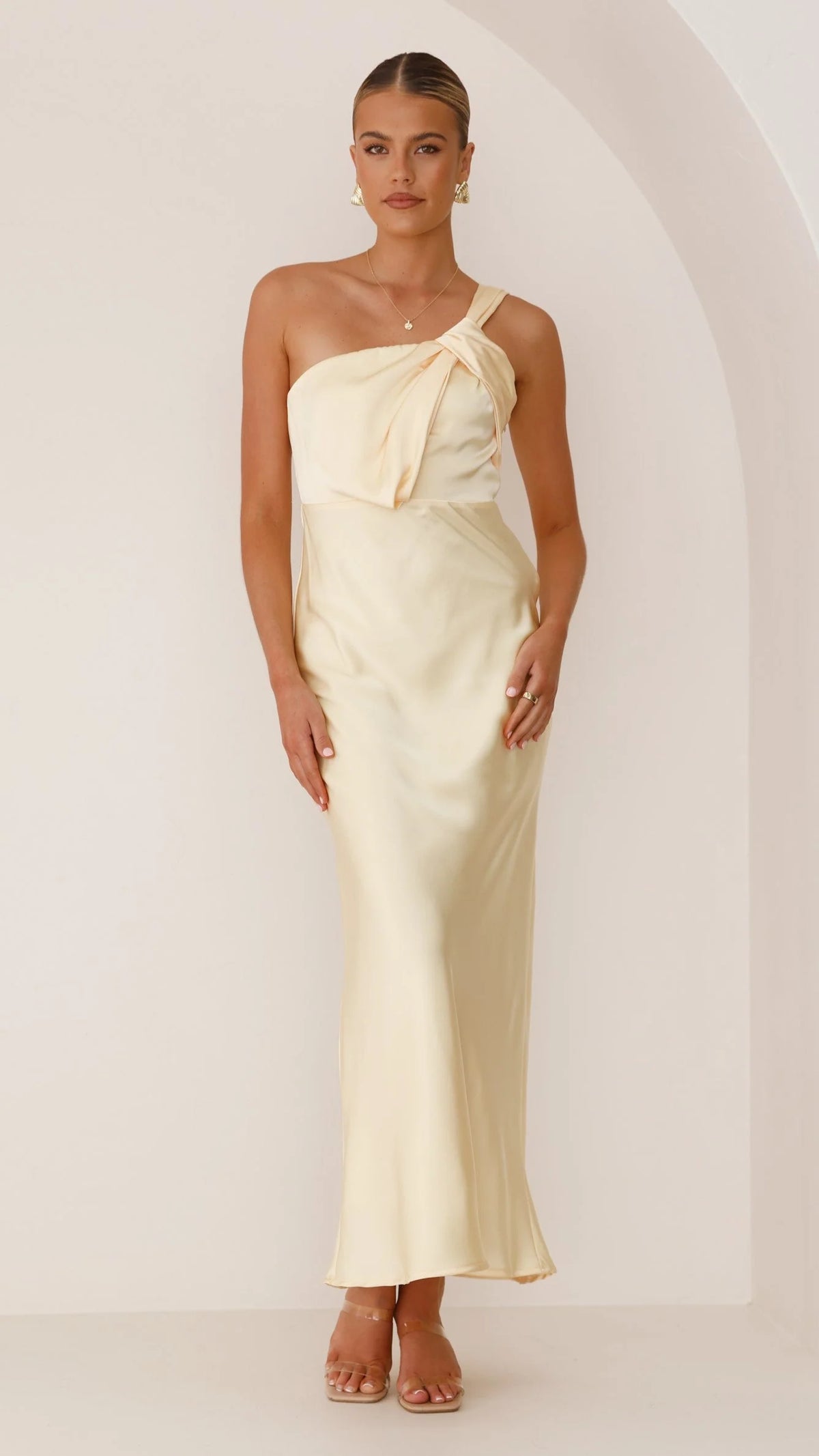 Greta Maxi Dress - Lemon