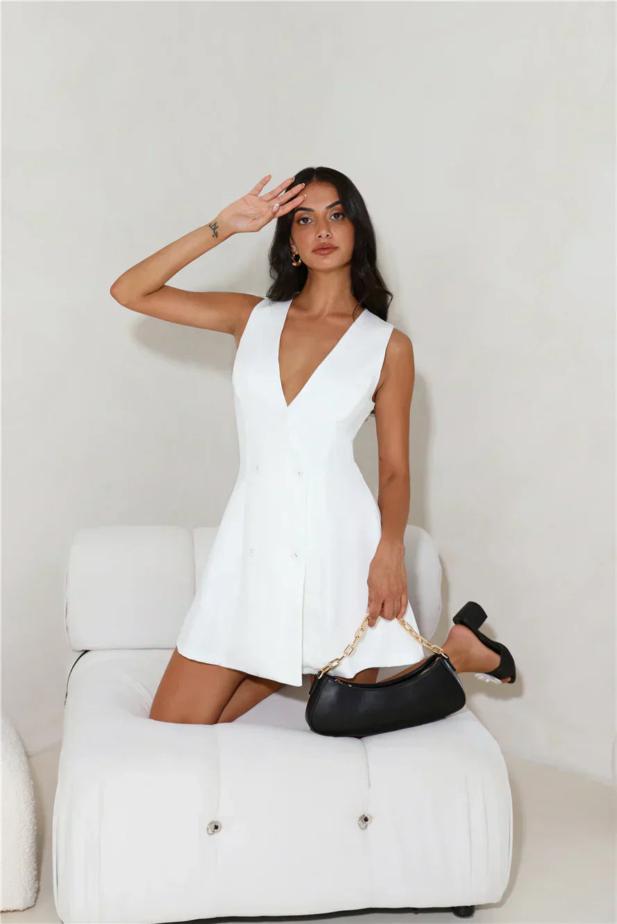 Office Chic Tailored Mini Dress
