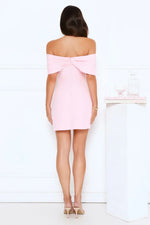 Exquisite Ease Off Shoulder Mini Dress