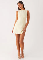 Lulita Mini Dress - Buttercream Yellow