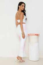 Unbothered Beauty Mesh Maxi Dress White
