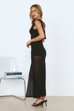 Honey Drizzle Mesh Maxi Dress