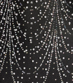 Glitzy Girl Rhinestone And Pearl Bodycon Mini Dress