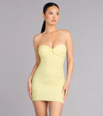 Juliette Strapless Beaded Mini Dress