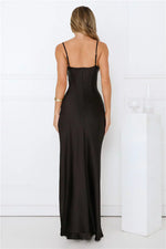 Rosewater Kiss Satin Maxi Dress