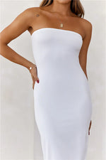 BASEUltimate Strapless Bodycon Midi Dress White