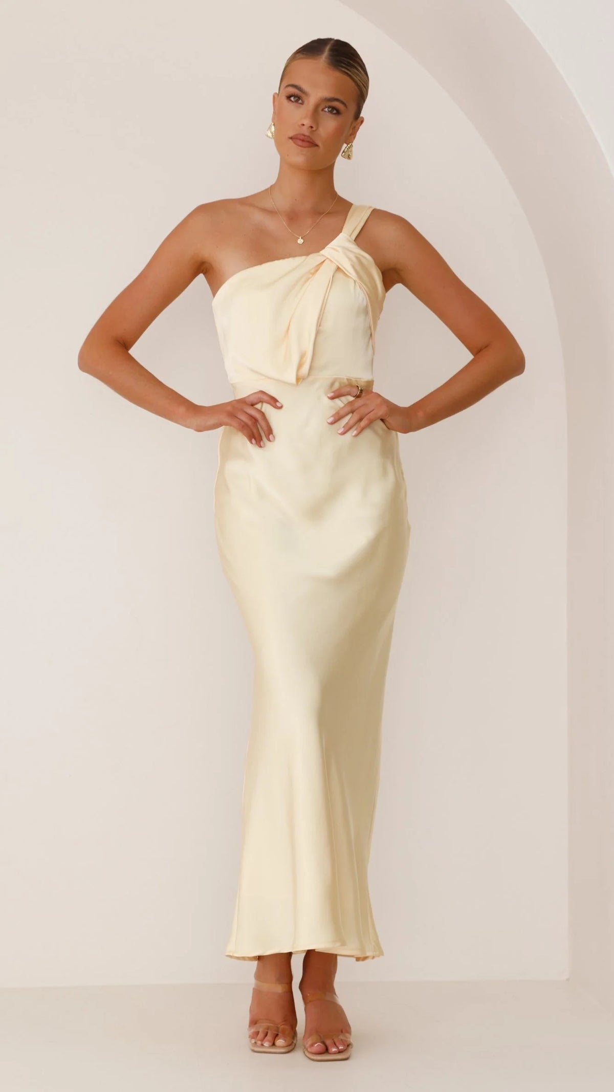 Greta Maxi Dress - Lemon