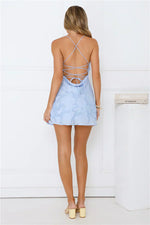 Poolside Glimmer Mini Dress