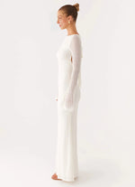 Elegeleges Exclusive - Ethereal Long Sleeve Maxi Dress - Ivory