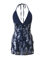 Zana Mini Dress - Navy Sequin