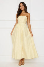 Dancing In Magic Strapless Maxi Dress