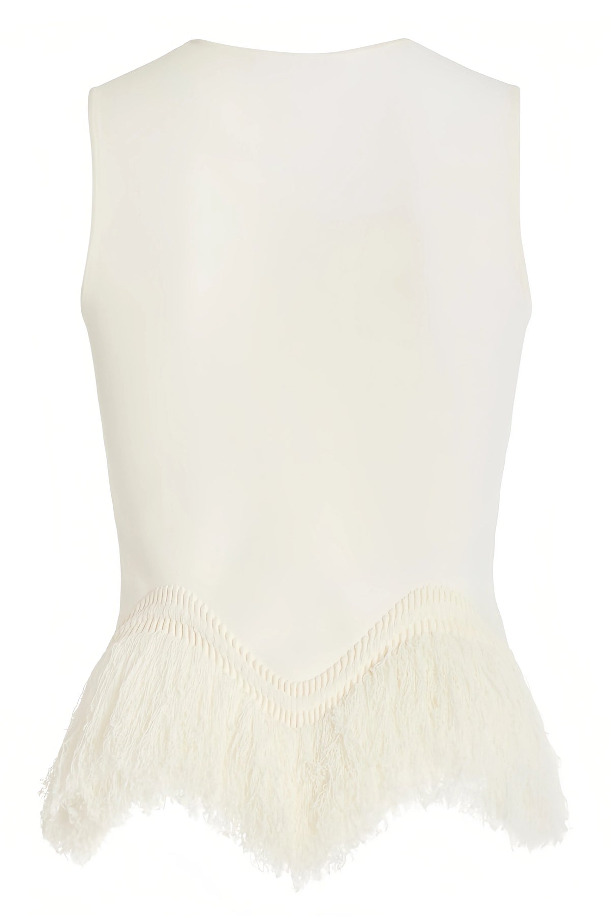 Jora White Fringe Maxi Dress Two Piece Set