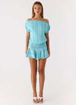 Lowey Mini Dress - Pale Blue