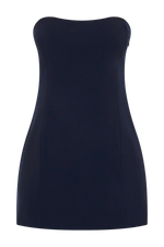 MESHKI Neeka Strapless Bow Back Mini Dress - Navy
