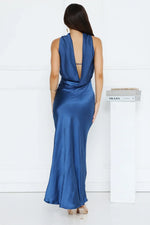 Precious Pearl Satin Maxi Dress