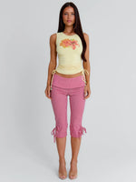 Lennix Capri Pant Red Gingham