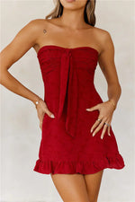 Dance Playlist Strapless Mini Dress