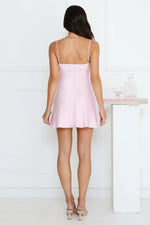 Regal Enchantment Satin Mini Dress