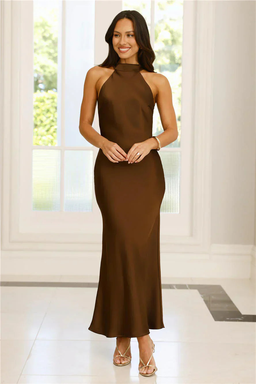 Icon Status Satin Maxi Dress