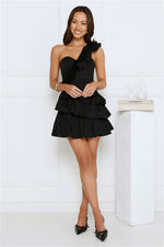 Precious Time One Shoulder Mini Dress