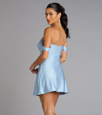 Effortless Charm Off-The-Shoulder Mini Dress