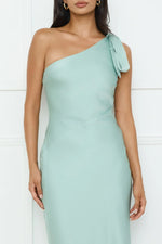 Night Of Distinction One Shoulder Satin Maxi Dress