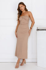 Minimalist Luxe Halter Midi Dress