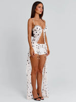 Ashlyne Shorts Cream Polka Dot