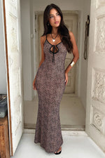 Jiana Maxi Dress - Leopard Print
