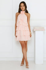 Pretty Wink Halter Mini Dress