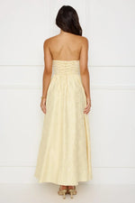 Dancing In Magic Strapless Maxi Dress