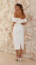 Bernadette Midi Dress - White