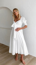 Cierra Midi Dress - White