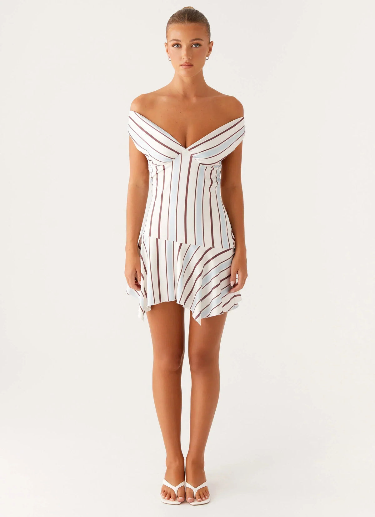 Kirby Mini Dress - Blue Stripe