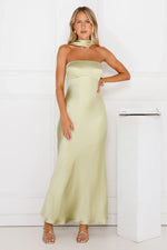 Precious Pearl Satin Maxi Dress