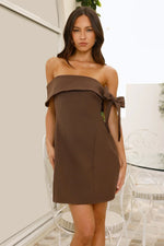 Seashell Dream Off Shoulder Mini Dress