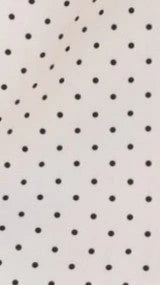 Hanae Mini Dress - White/Black Polka