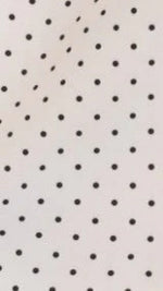 Hanae Mini Dress - White/Black Polka