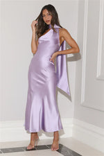 Kissed By Moonlight Satin Maxi Dress