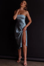 Ladies' Night Cowl Back Midi Dress Seafoam