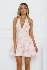 Lush And Lavish Halter Mini Dress