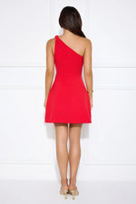 With Flair One Shoulder Mini Dress