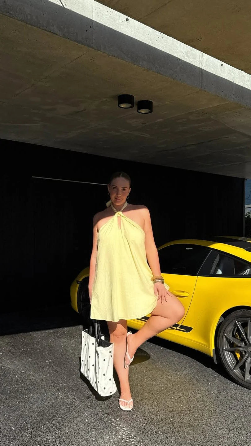 Maja Mini Dress - Yellow