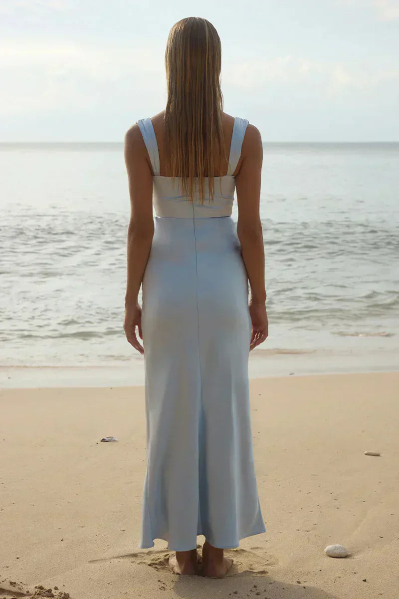 Margot Cowl Neck Satin Maxi Dress