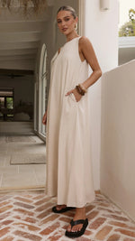 Mylah Maxi Dress - Natural